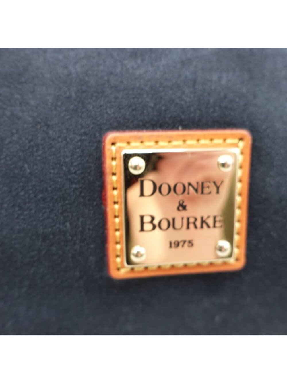 LN Dooney & Bourke Suede Hobo Shoulder Bag Navy Blue SS924 - Picture 10 of 13